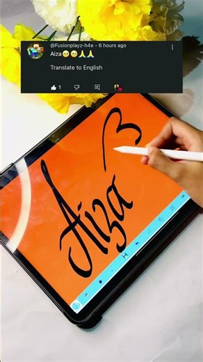 🧡🖤|#shorts#art#calligraphy#nameart