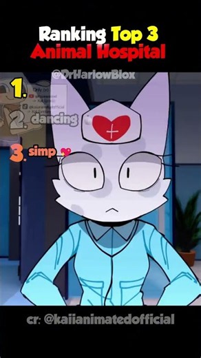 😍 Ranking TOP 3 SHIP Animal Hospital Animations #animalhospital #roblox #robloxshorts
