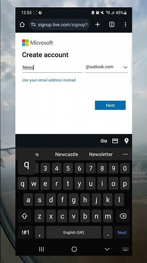 how to create microsoft account