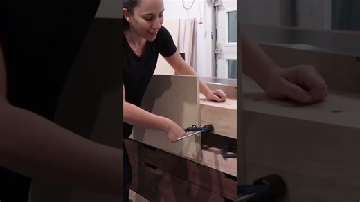 A few of the features on my new workbench in action. So fun to actually use it for my new projects!!