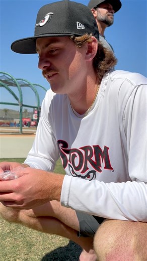 17K views · 277 reactions | Gavin had so much fun meeting Lake Elsinore Storm players and breaking in a baseball glove for Thomas Balboni Jr. (pitcher) with his invention, Glove Wrap™. ⚾️ Gavin asked him some great questions while wrapping his glove.#baseball #baseballglove #milb #mlb #padres | Glove Wrap | Facebook