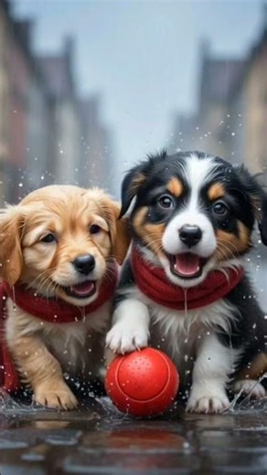 Dog crying in rain 🌧️ #dogvideo#dog#viral#cutedog#cutepuppy #trending #poorpuppy