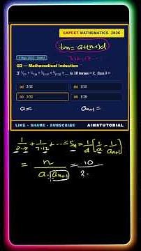 📌 Mathematical Induction | EAPCET 2025 |DAY-2 | SHIFT-1 | AP/TS PYQs & Shortcuts