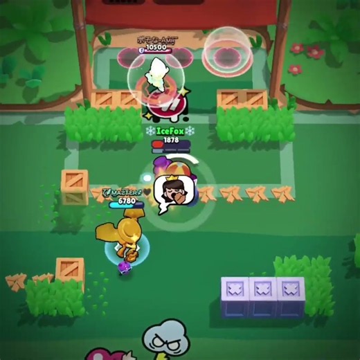 Mortis & Dyna peak trickshots 🔥🦇 #icefox #brawlstars #mortis #trickshot