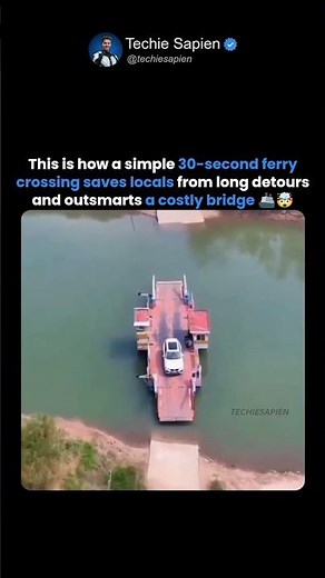 This Is How a 30-Second Ferry Crossing Outsmarts a Million-Dollar Bridge and Saves Hours 🚢🤯