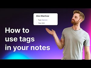How to use tags in your notes