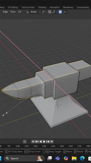 Modeling Anvil in Blender 4.5 #timelapse #shorts #b3d