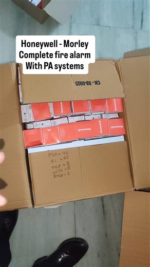 Honeywell Complete Fire Alarm System with PA | Smoke Detector, DCX-2 Panel, EVPRO Mic | lixon power