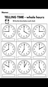 178K views · 668 reactions | Telling Time worksheet Kiddoctive - Homeschooling #fypシ #maths #time #reelsvideo | Kiddoctive - Homeschooling | Facebook