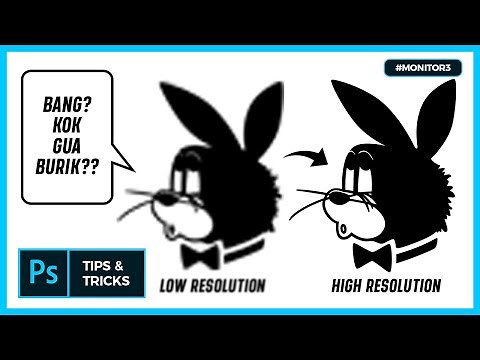 Convert "LOW RESOLUTION" image to "HIGH RESOLUTION"