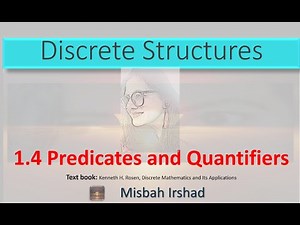 1.4 Predicates and Quantifiers