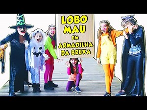 LOBO MAU E OS TRÊS PORQUINHOS ARMADILHA DA BRUXA NO MUNDO ENCANTADO MILENINHA | Three Little Pigs