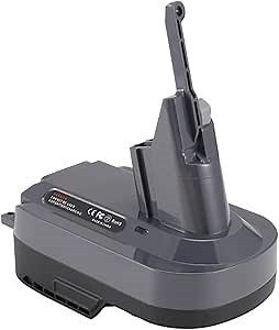 AR18DSV7V8 Adapter Replacement，Compatible for RIDGID，18V，Compatible for Dyson，V7 V8 Li-Ion Battery Adapter