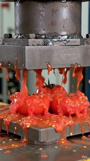 Tomato Crush Test 💥 Satisfying Video!