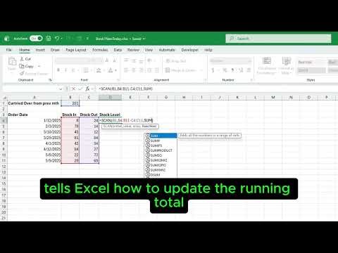 Easy To Use Scan Formula in Excel #excel #learning