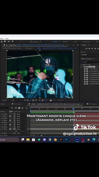 Comment faire un effet de vitre cassé ? Pour ce tuto tu n’as besoin que de After effect #vfx #rap #aftereffectsedits #pourtoi