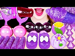 ASMR HONEY JELLY, SHOES JELLY, JEWELRY CANDY, MOCHI, TANGHULU *PURPEL 먹방 EATING SOUNDS MUKBANG 咀嚼音