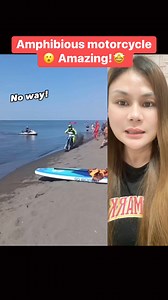With a specially designed board and underwater propulsion, this motorcycle takes beach riding to the next level. #AquaRiding #amphibiousmotorcycle #motorcyclestunts | Michelle Reyes