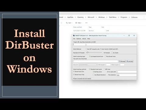 How to Install DirBuster on windows | Use of DirBuster | Scan and Generate Report from Dirbuster