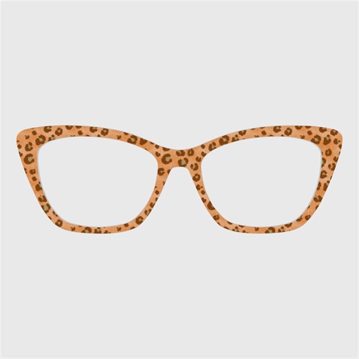 The Orange Leopard Print Magnetic Glasses Toppers – Compatible With Pair Eyewear Frames - Etsy