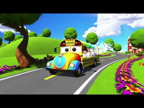 The Wheels on the Bus | Best Animated Nursery Rhyme for Kids