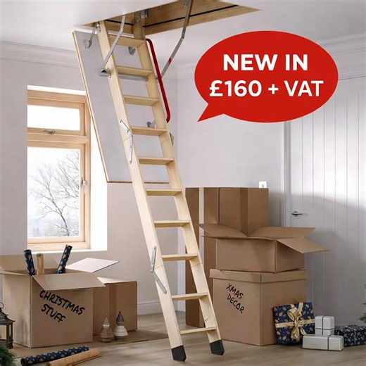 Howdens Bangor | 🤩 NEW IN - LOFT HATCH WITH LADDER 🤩 Short on storage and want to make use of your attic?? We’ve got you! Fakro 550mm x 1110mm Timber... | Instagram
