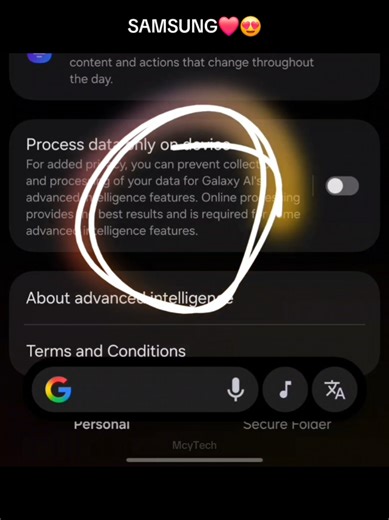 Samsung Features and Screen Sharing