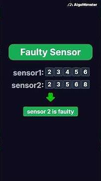 Faulty Sensor | LeetCode 1826 | Two Pointers #leetcode #coding #algomonster