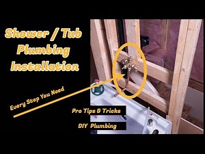 How to install a tub/Shower valve