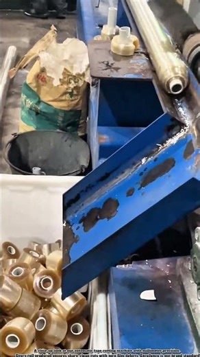 Inside the Industrial Tape Cutting Process:Precision at Work#Manufacturing #TapeCutting#HighQuality