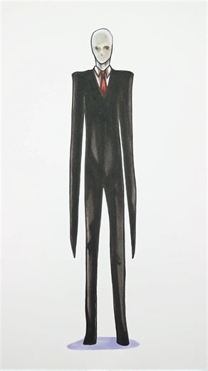 Drawing Slenderman 😨 #horror #creepy #slenderman #drawing