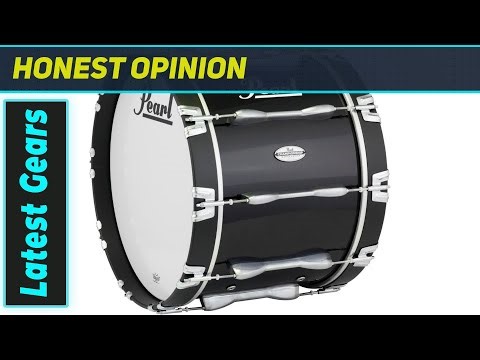 Pearl 26x14 Championship Marching Bass Drum Midnight Black: Pure Power