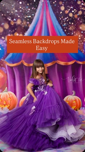 13 reactions · 8 comments | ✨ Say goodbye to wrinkles + bunched floors! With Easiframe, you can hang even your regular sweeps smooth and seamless. Just clamp on all sides (front included!) and add extensions when you need more size.  Featured here: our bold & festive Pumpkin Carnival backdrop.  Make your next setup stress-free at fancyprops.com. | Fancy Fabric & Props | Facebook