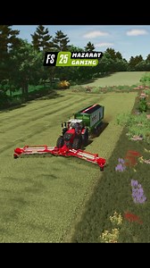 🚜🍃 Loading fresh grass into the trailer | FS25 #FarmingSimulator25 #GrassLoading #Trailer #farm | Mazarat Gaming
