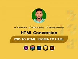Figma to HTML | PSD to HTML responsive web design