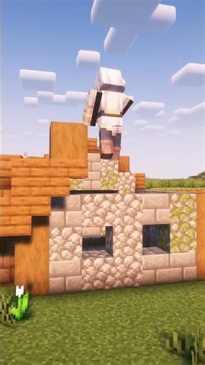 Creating A Medieval Town | The Smell of Fresh Bread 🥖#minecraft #shorts