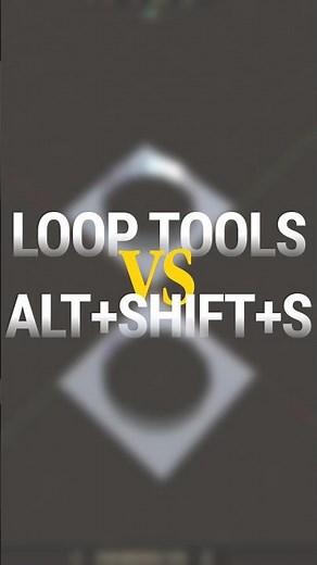 Loop Tool or alt+shift+s⚔️: which one streamlines your workflow? 🤷🏼‍♂️ #blendertips #blendertricks