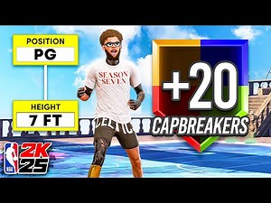 7 FOOT POINT GUARD BUILD with 20 CAP-BREAKERS is GAME-BREAKING on NBA 2K25