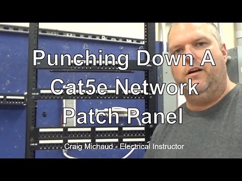 How to Punch Down a Cat 5e Network Patch Panel Explained