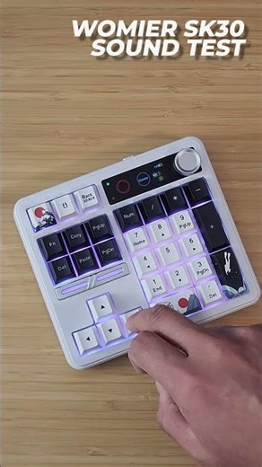 Womier SK30 Mechanical Keyboard Typing ASMR Sound Profile Test