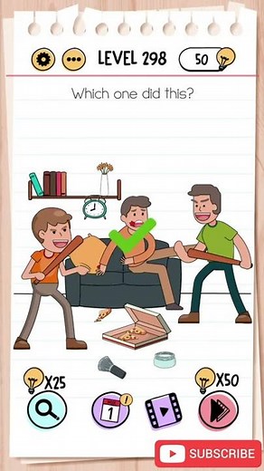 Brain Test Level 298 Walkthrough