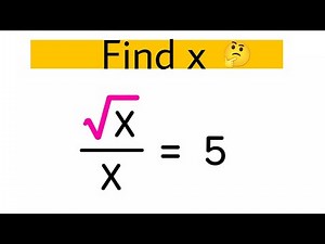 Math square root problem solving | How to solve this problem