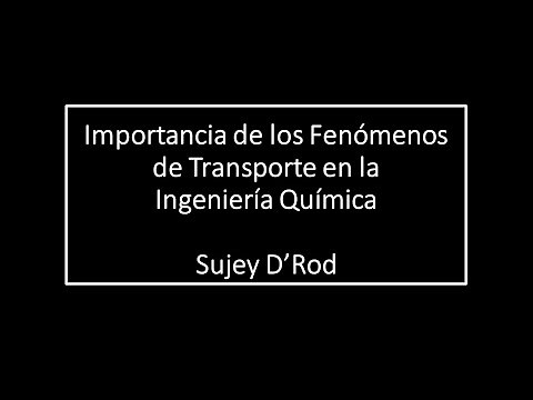 1. Importancia de los Fenómenos de transporte en la Ingeniería química
