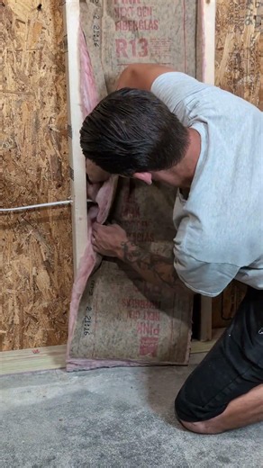 How to correctly install insulation! #homeimprovement #diy #constructionchannel