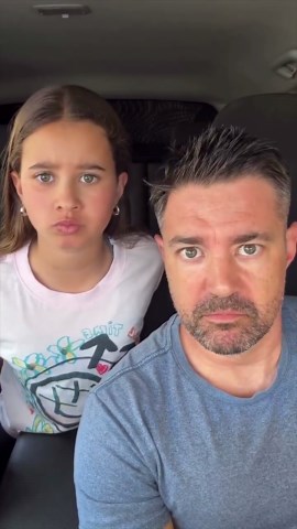 Dad crushes song choreography with his daughter