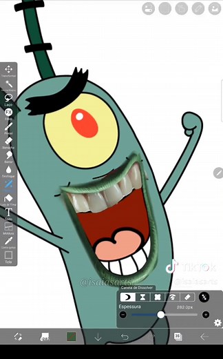 Realistic Plankton Drawing Speed Art