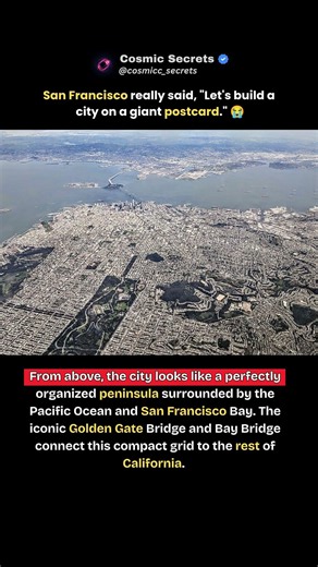 San Francisco's Geography Did Half The Urban Planning 🌉😳 #short #viral #trending #sanfrancisco