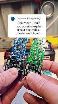 What are the different boards in M18 batteries?