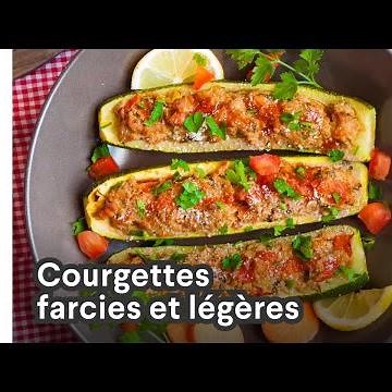 Courgettes farcies et légères