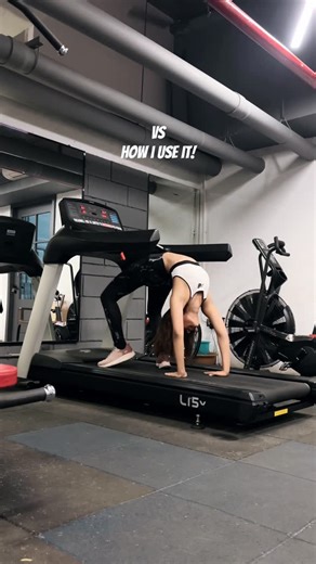 Kavyansshi Simaria on Instagram: "was scared as shit to try this! ( gym, treadmill , back bend , walk , horror , conjuring , funny , comedy , relatable ) I challenge you to try this,will you? #funny# #scary #comedy #horror"